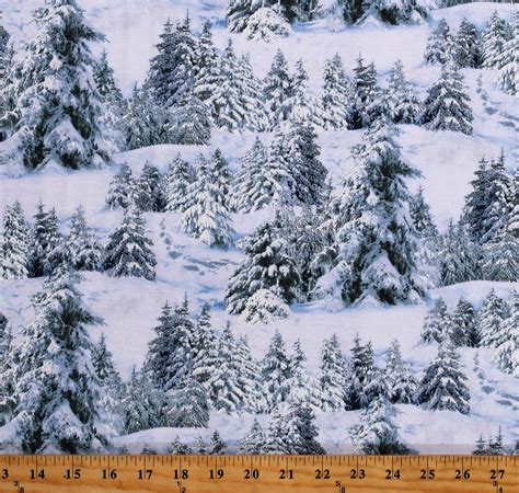 Winter Trees Fabric 